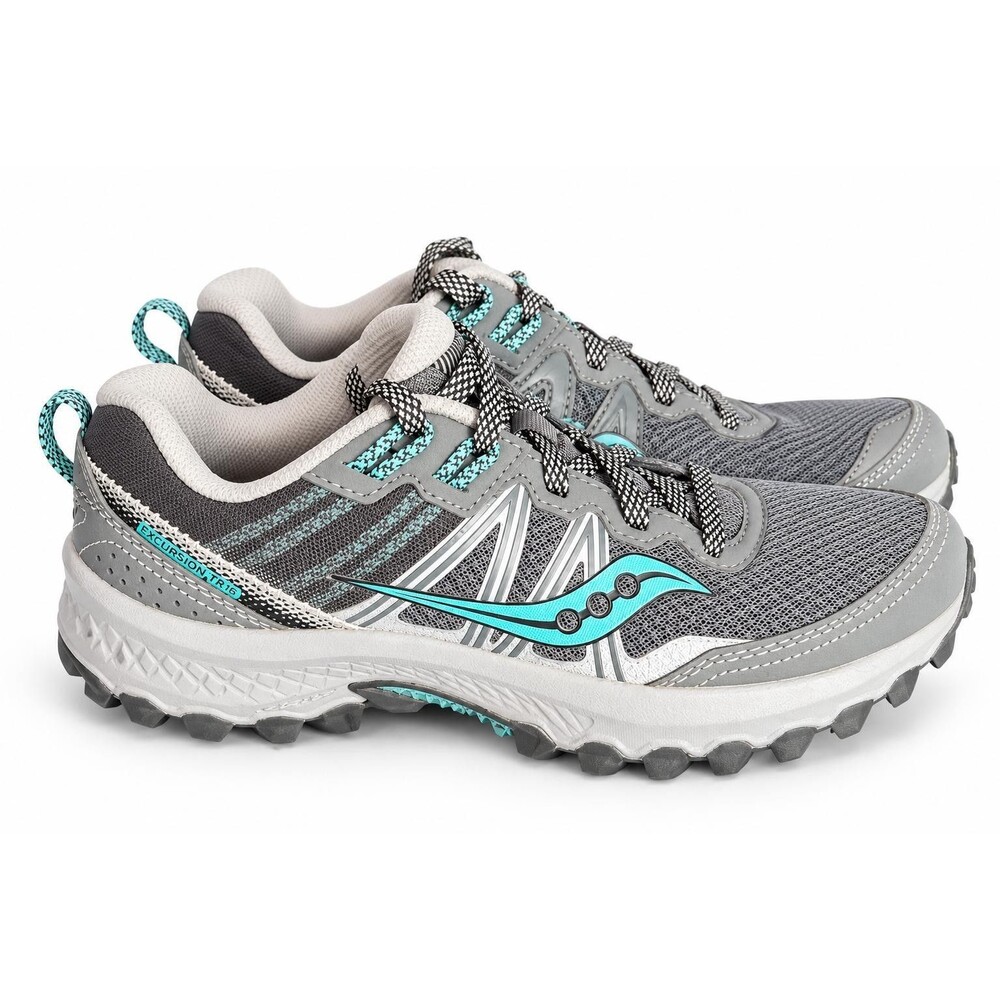 Saucony Excursion TR14 Womens Trail Running Sneakers Women's Gray Teal Size 7